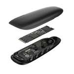 ASUS COBBLE Black (ESD-A1A/BLK), Box esterno SSD, M.2, PCI Express, SATA, 10 Gbit/s, Collegamento del dispositivo USB, Nero