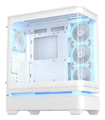 ASUS PRIME AP304 TG ARGB WHITE, PC, Bianco, Mini-ITX, ATX, micro ATX, Multi, 17,5 cm, 42 cm