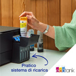 Epson EcoTank ET-2860 stampante multifunzione a serbatoio, Ad inchiostro, Stampa a colori, 5760 x 1440 DPI, A4, Stampa diretta, Nero