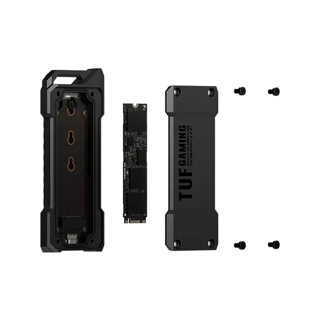 ASUS ESD-T1A/BLK/G/AS//, Box esterno SSD, M.2, M.2, PCI Express, SATA, 10 Gbit/s, Collegamento del dispositivo USB, Nero