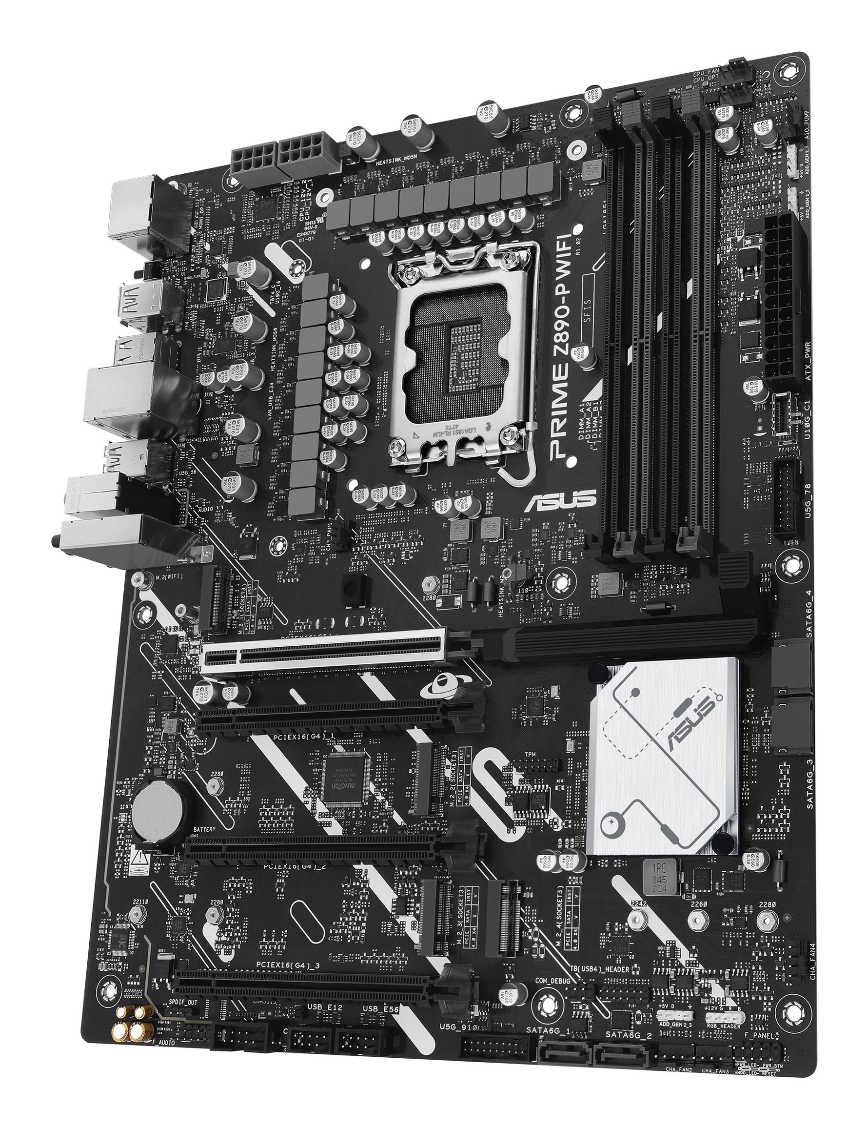 ASUS PRIME Z890-P WIFI, Intel, LGA 1851 (Socket V1), Intel Core Ultra (Series 2), DDR5-SDRAM, 192 GB, DIMM