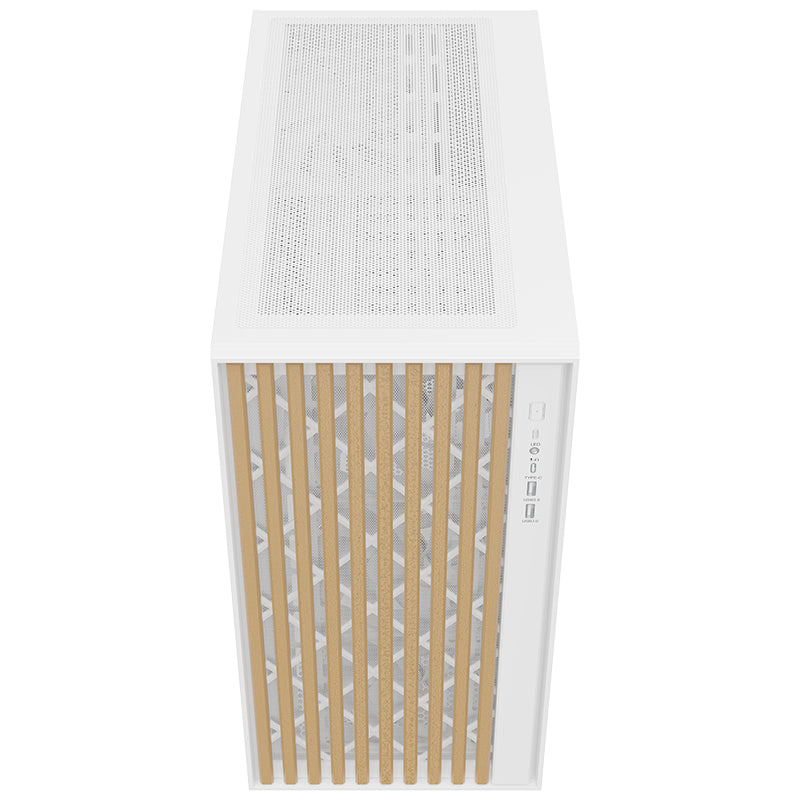 itek WOODY, Tower, PC, Bianco, ATX, micro ATX, Mini-ITX, Acrilonitrile butadiene stirene (ABS), Legno, Gaming
