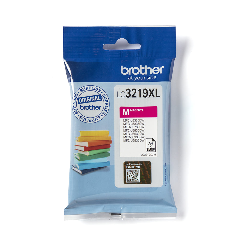 Brother LC3219XLM, Magenta, Inchiostro a base di pigmento, 1 pz, 1500 pagine, Confezione singola