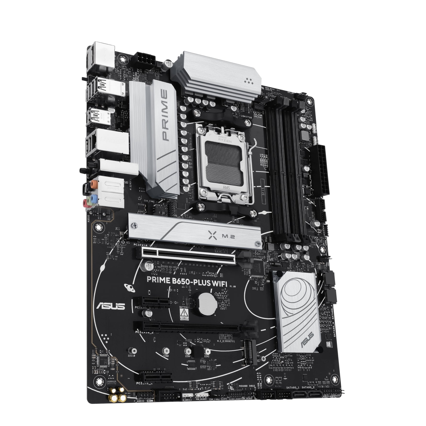 ASUS PRIME B650-PLUS WIFI, AMD, Socket AM5, AMD Ryzen 7000 Series, AMD Ryzen 8000 Series, AMD Ryzen 9000 Series, Socket AM5, DDR5-SDRAM, 192 GB