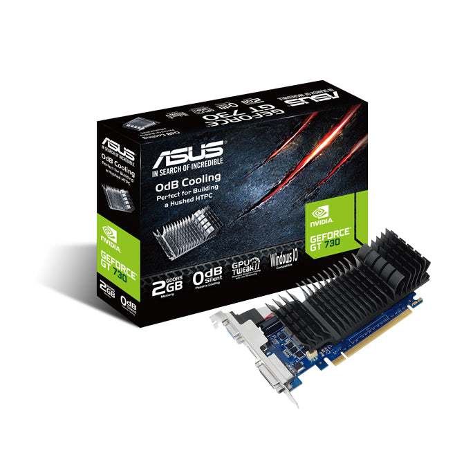 ASUS GT730-SL-2GD5-BRK, GeForce GT 730, 2 GB, GDDR5, 64 bit, 2560 x 1600 Pixel, PCI Express 2.0