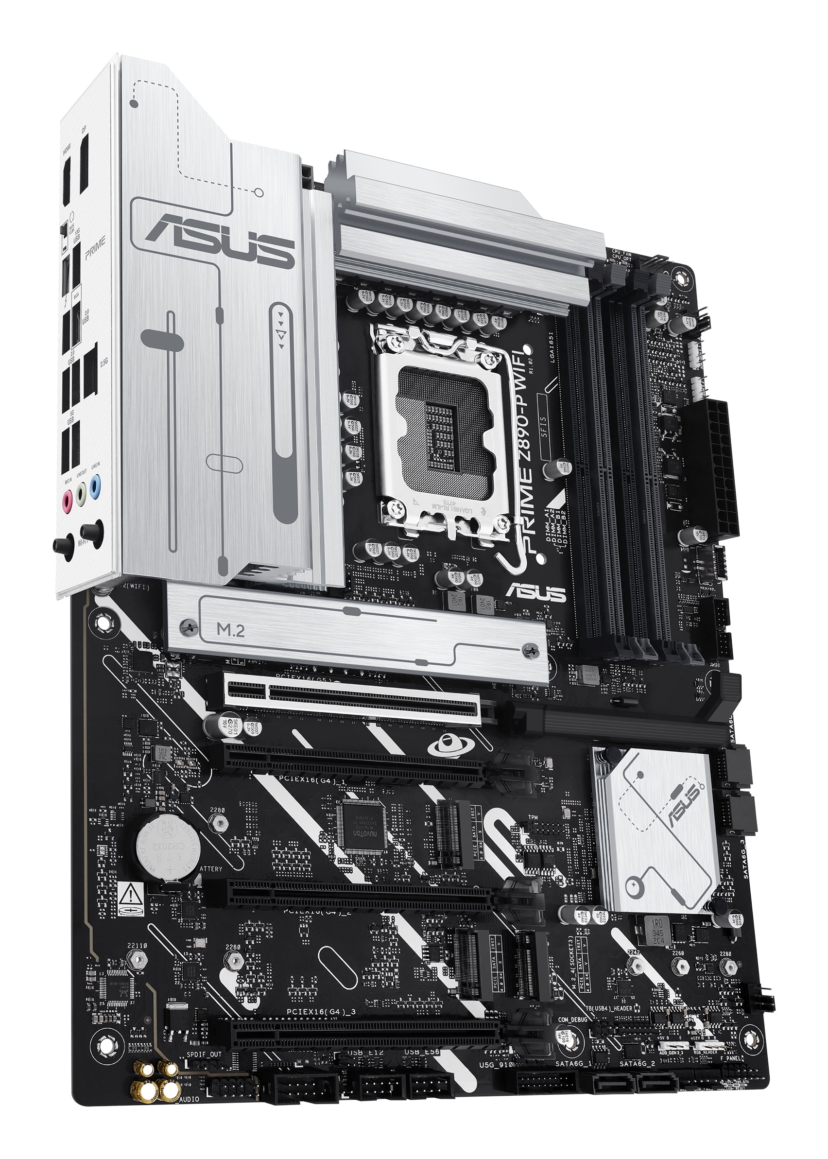 ASUS PRIME Z890-P WIFI, Intel, LGA 1851 (Socket V1), Intel Core Ultra (Series 2), DDR5-SDRAM, 192 GB, DIMM