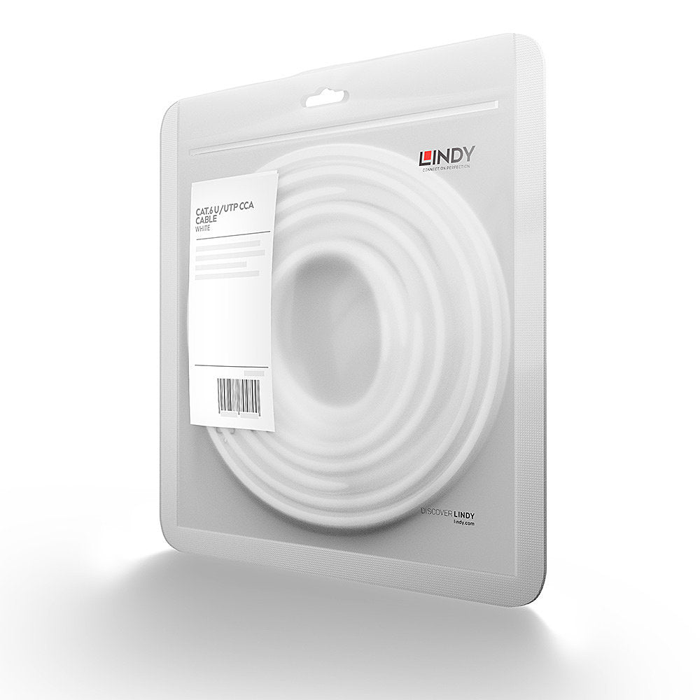 Lindy 48204, 3 m, Cat6, U/UTP (UTP), RJ-45, RJ-45, Bianco