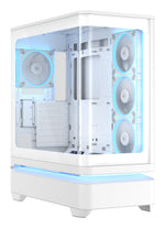 ASUS PRIME AP304 TG ARGB WHITE, PC, Bianco, Mini-ITX, ATX, micro ATX, Multi, 17,5 cm, 42 cm