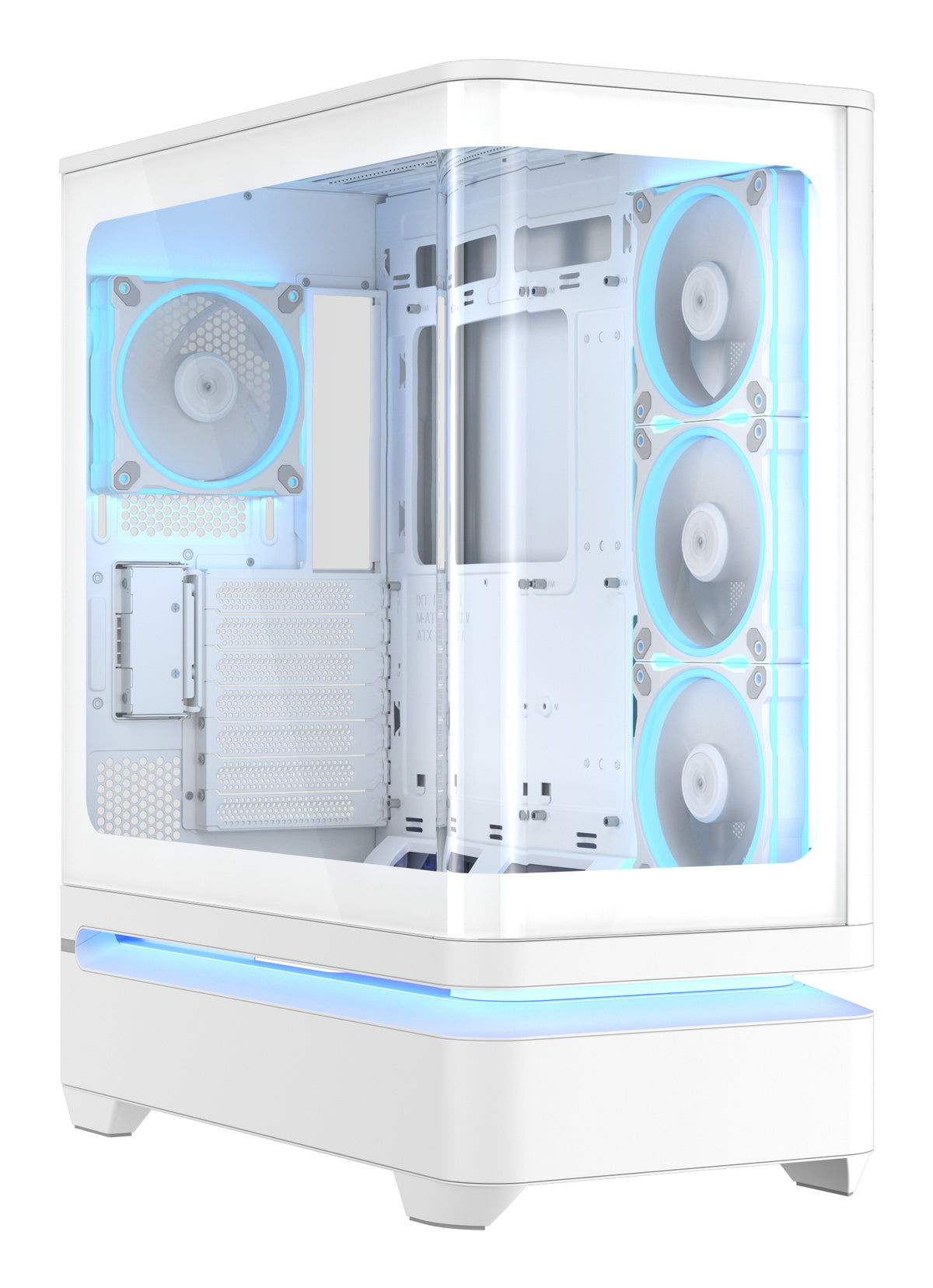 ASUS PRIME AP304 TG ARGB WHITE, PC, Bianco, Mini-ITX, ATX, micro ATX, Multi, 17,5 cm, 42 cm