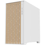 itek WOODY, Tower, PC, Bianco, ATX, micro ATX, Mini-ITX, Acrilonitrile butadiene stirene (ABS), Legno, Gaming
