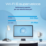 Keenetic Buddy 6 SE (KN-4410) Ripetitore Wi-Fi mesh 6 AX3000 con porta Ethernet Gigabit, Ripetitore di rete, 3000 Mbit/s, 1000 Mbit/s, Interno, Gigabit Ethernet, 10/100/1000Base-T(X)