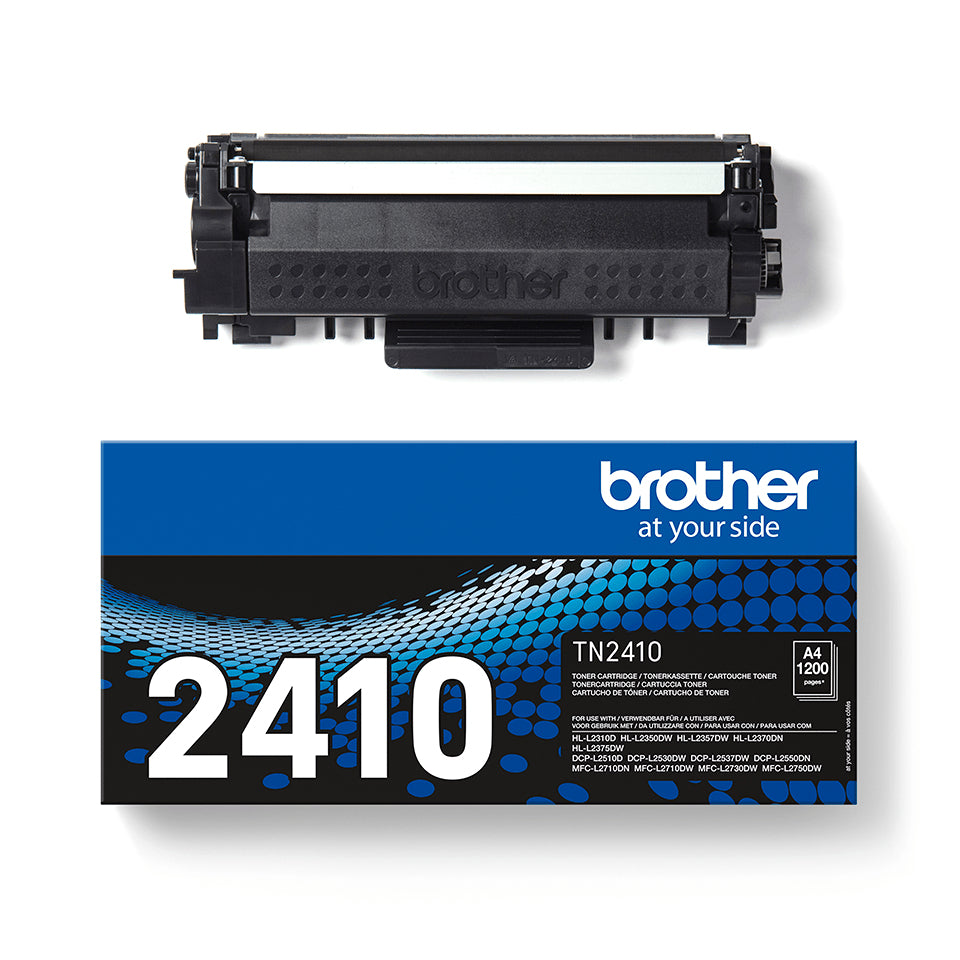 Brother TN-2410 toner 1 pezzo(i) Originale Nero, 1200 pagine, Nero, 1 pz