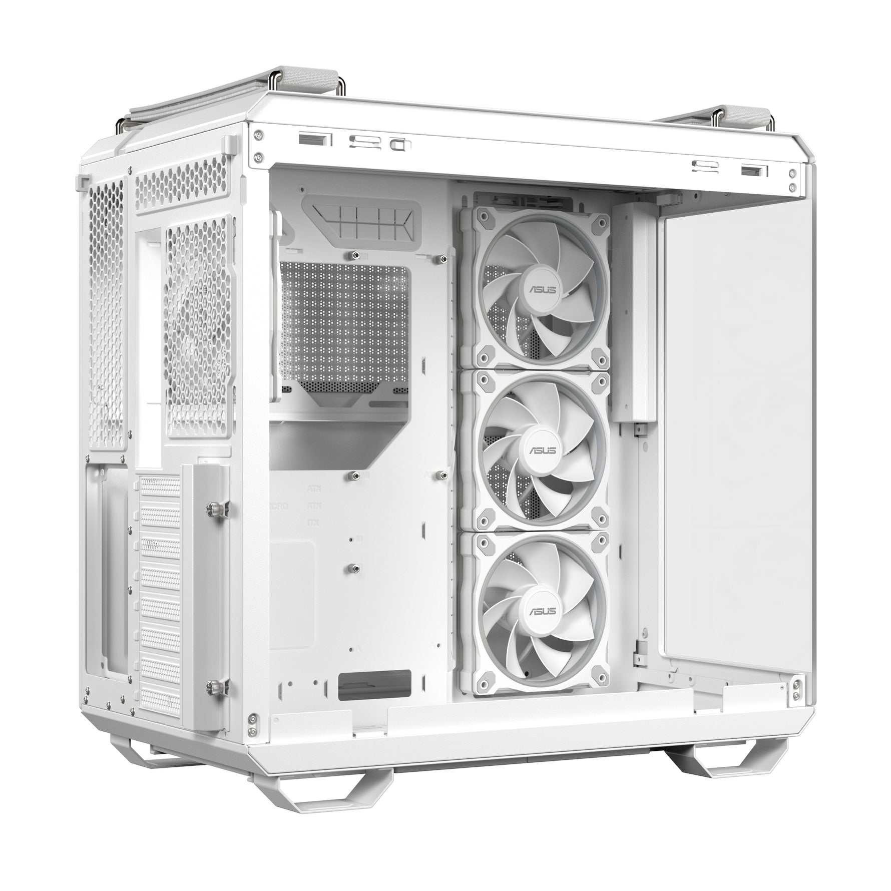 ASUS TUF GAMING GT502 Horizon TG ARGB White, Midi Tower, PC, Bianco, ATX, micro ATX, Mini-ITX, 16,3 cm, 40 cm