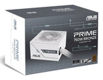 ASUS Prime 750W Bronze White Edition, 750 W, 100 - 240 V, Attivo, 120 W, 750 W, 120 W