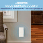 Keenetic Buddy 6 SE (KN-4410) Ripetitore Wi-Fi mesh 6 AX3000 con porta Ethernet Gigabit, Ripetitore di rete, 3000 Mbit/s, 1000 Mbit/s, Interno, Gigabit Ethernet, 10/100/1000Base-T(X)