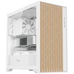 itek WOODY, Tower, PC, Bianco, ATX, micro ATX, Mini-ITX, Acrilonitrile butadiene stirene (ABS), Legno, Gaming