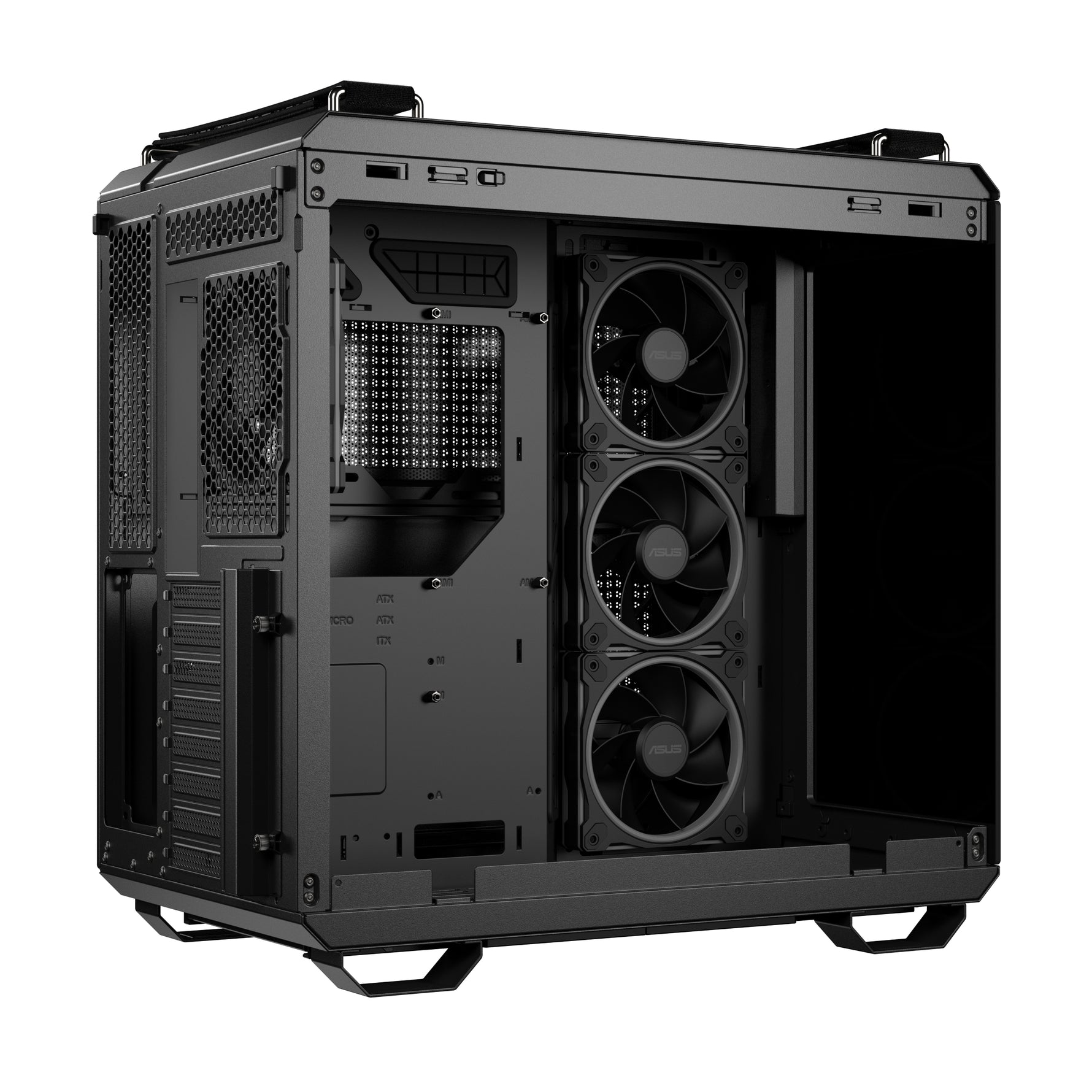 ASUS TUF GAMING GT502 Horizon TG ARGB Black, Midi Tower, PC, Nero, ATX, micro ATX, Mini-ITX, Gaming, 16,3 cm