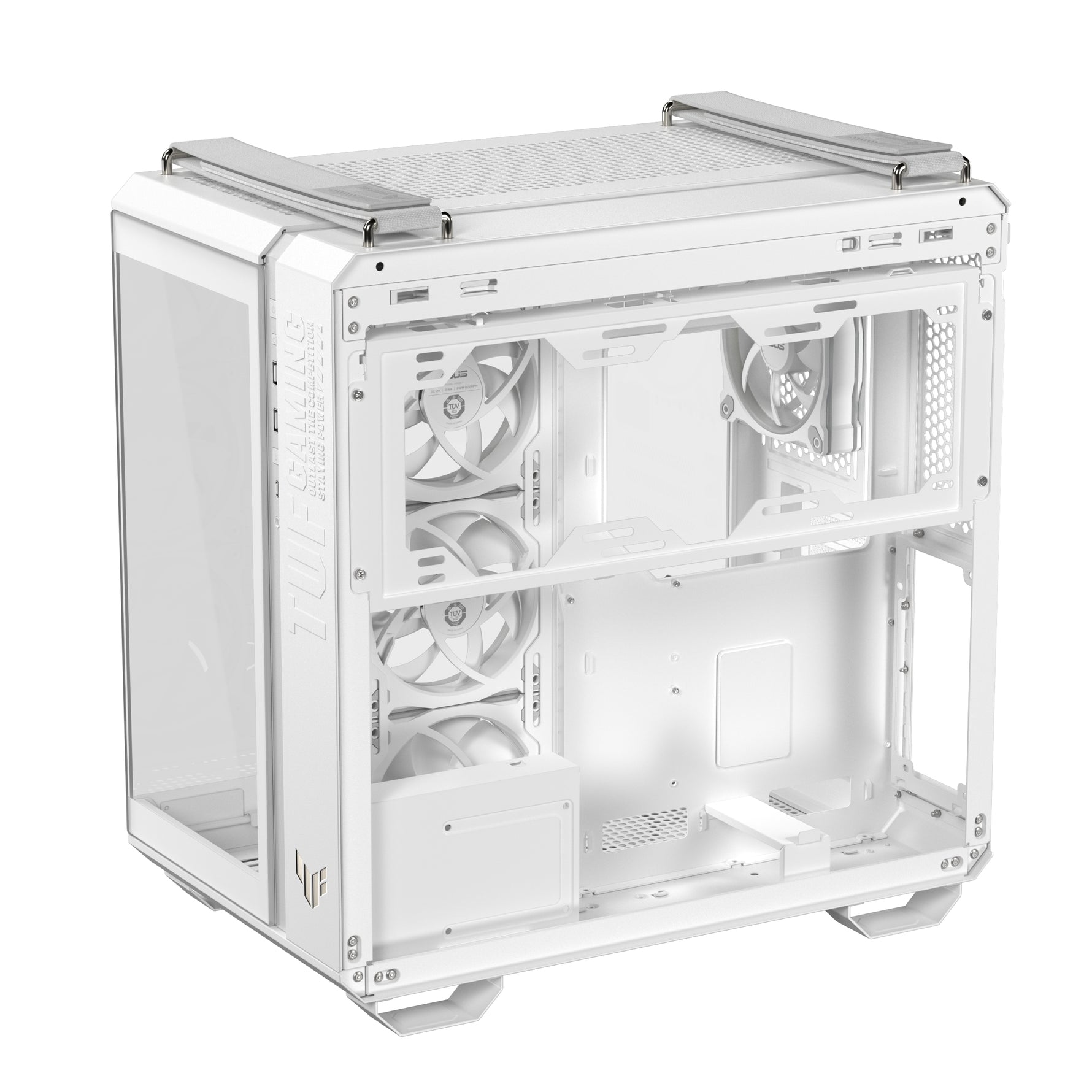 ASUS TUF GAMING GT502 Horizon TG ARGB White, Midi Tower, PC, Bianco, ATX, micro ATX, Mini-ITX, 16,3 cm, 40 cm