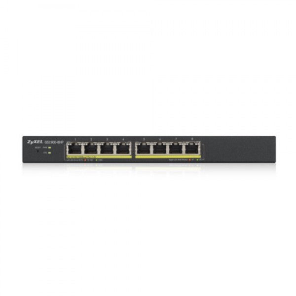 Zyxel GS1900-8HP v3 PoE, Gestito, L2, Gigabit Ethernet (10/100/1000), Full duplex, Supporto Power over Ethernet (PoE)