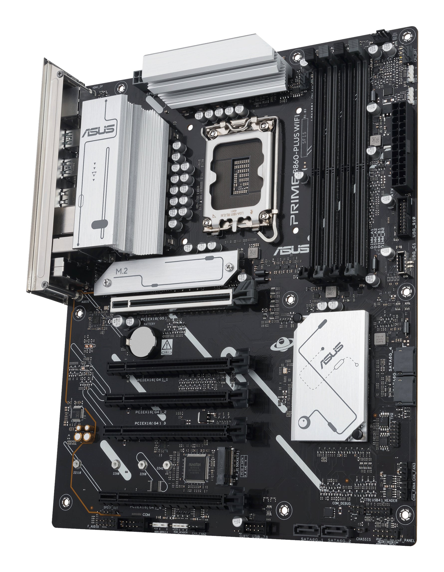ASUS PRIME B860-PLUS WIFI, Intel, LGA 1851 (Socket V1), Intel Core Ultra (Series 2), LGA 1851, DDR5-SDRAM, 256 GB