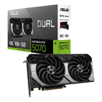 ASUS Dual -RTX5070-O12G, GeForce RTX 5070, 12 GB, GDDR7, 192 bit, 7680 x 4320 Pixel, PCI Express 5.0