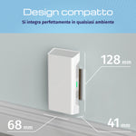 Keenetic Buddy 6 SE (KN-4410) Ripetitore Wi-Fi mesh 6 AX3000 con porta Ethernet Gigabit, Ripetitore di rete, 3000 Mbit/s, 1000 Mbit/s, Interno, Gigabit Ethernet, 10/100/1000Base-T(X)
