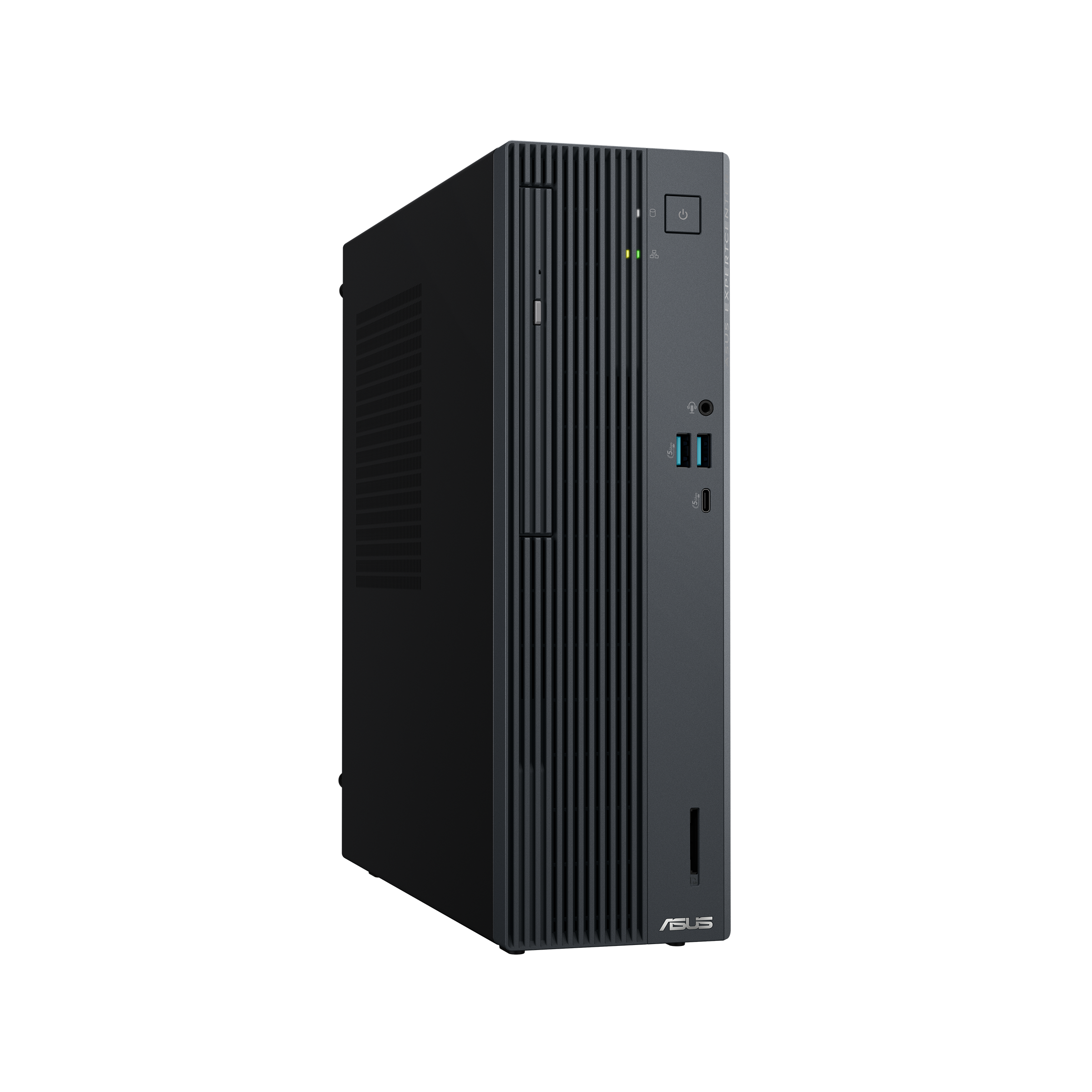 ASUS ExpertCenter P500SV grigio, vista frontale e laterale ufficiale della serie
