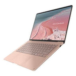 ASUS Zenbook 14 UX3480KA-U2156W, vista laterale e tastiera; layout illustrativo ASUS