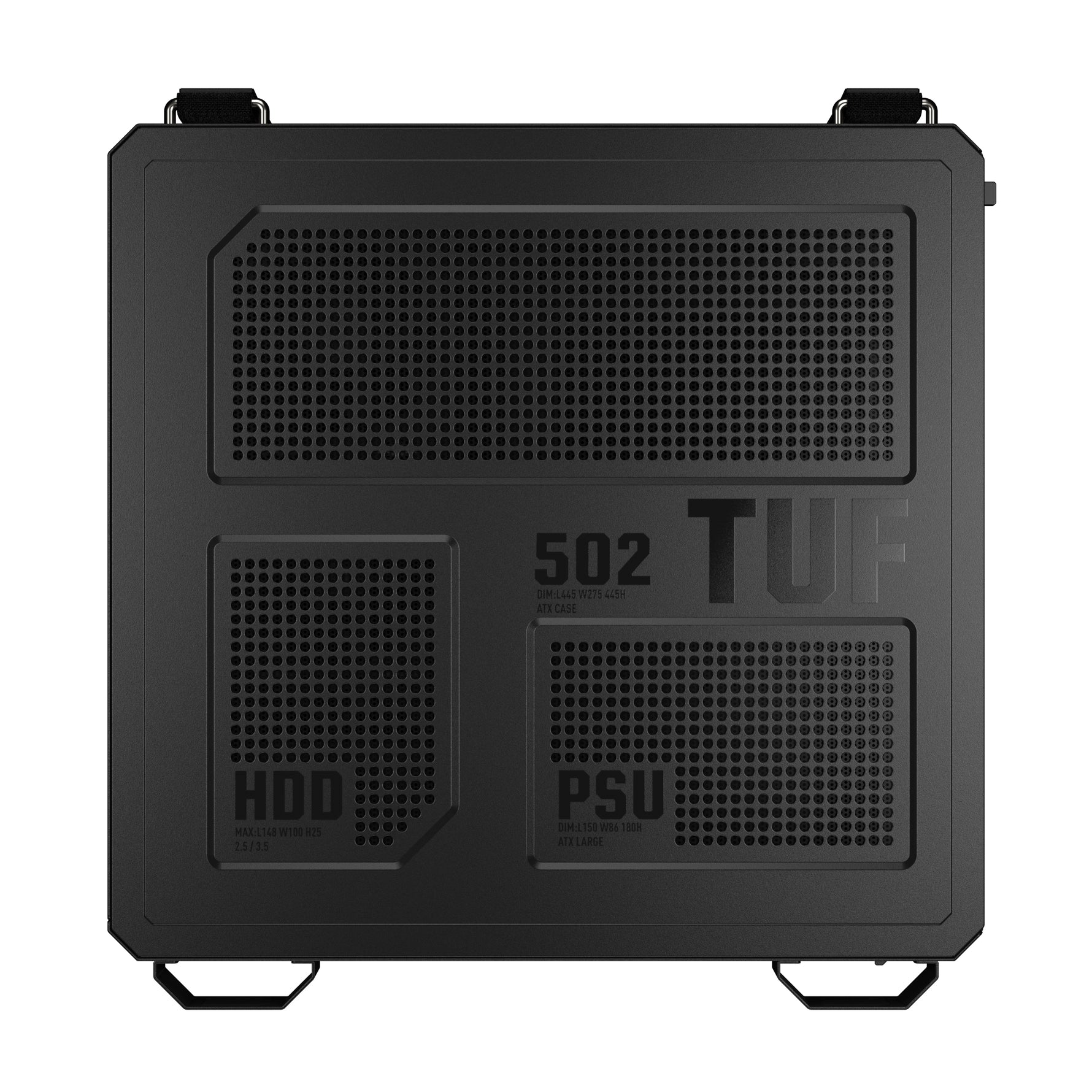 ASUS TUF GAMING GT502 Horizon TG ARGB Black, Midi Tower, PC, Nero, ATX, micro ATX, Mini-ITX, Gaming, 16,3 cm