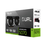 ASUS Dual -RTX5070-O12G, GeForce RTX 5070, 12 GB, GDDR7, 192 bit, 7680 x 4320 Pixel, PCI Express 5.0