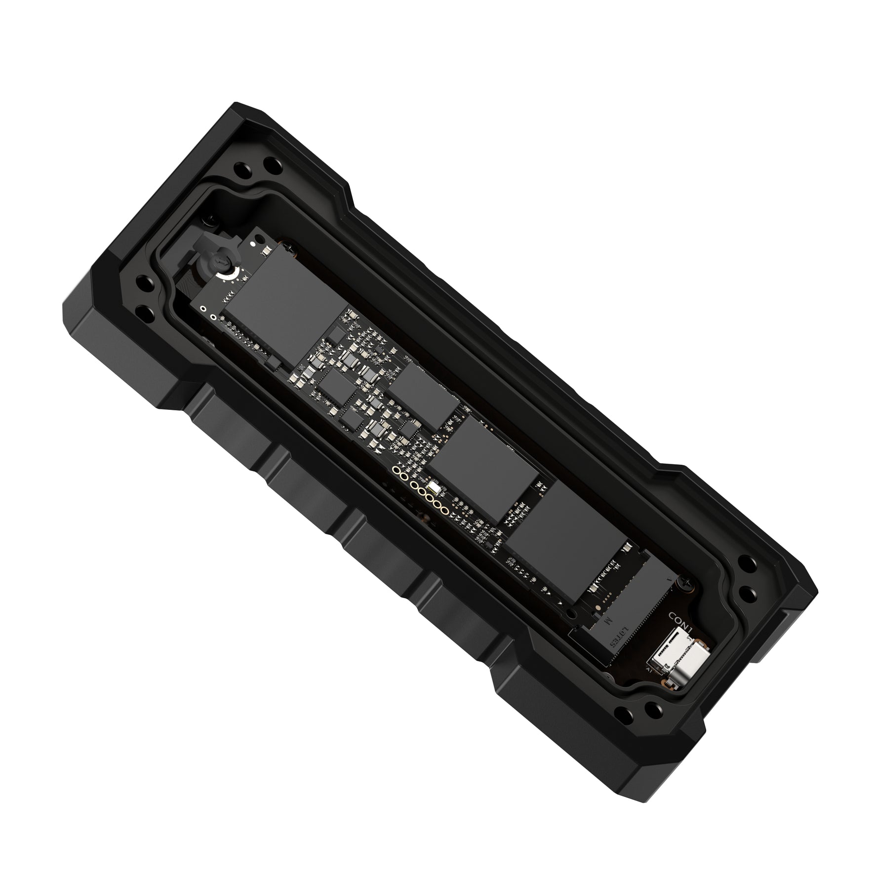 ASUS TUF Gaming A2, Box esterno SSD, M.2, PCI Express, SATA, 20 Gbit/s, Collegamento del dispositivo USB, Nero