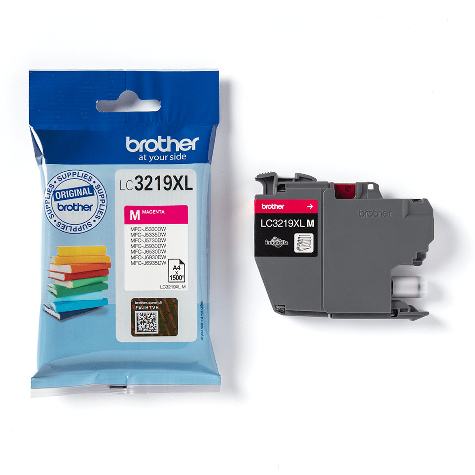 Brother LC3219XLM, Magenta, Inchiostro a base di pigmento, 1 pz, 1500 pagine, Confezione singola