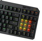 ASUS TUF Gaming K3 Gen II, Cablato, USB, Interruttore a chiave opto-meccanico, QWERTY, LED RGB, Nero