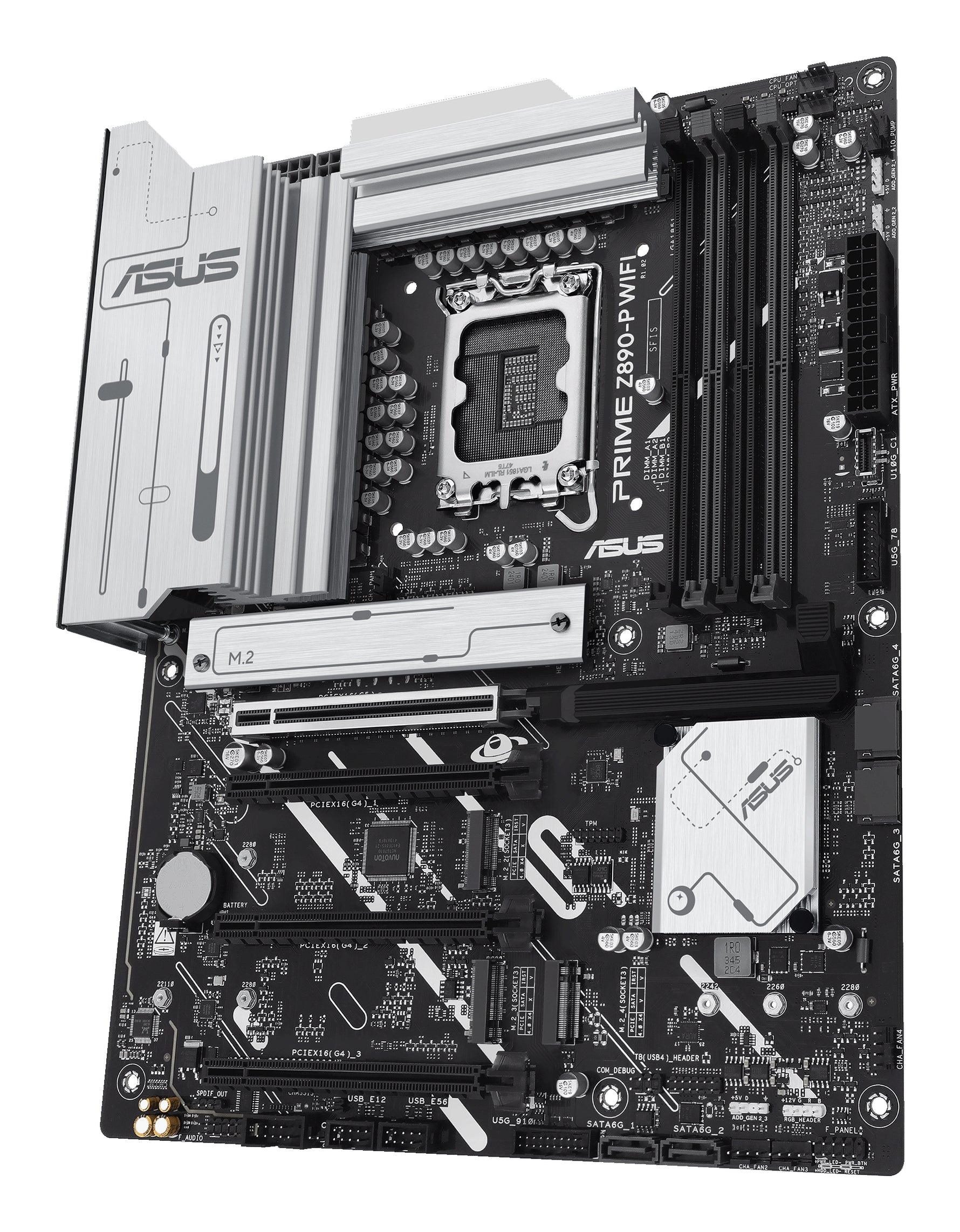 ASUS PRIME Z890-P WIFI, Intel, LGA 1851 (Socket V1), Intel Core Ultra (Series 2), DDR5-SDRAM, 192 GB, DIMM