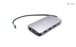i-tec Metal USB-C Travel Nano Dock HDMI/VGA with LAN + Power Delivery 100 W, Cablato, USB 3.2 Gen 1 (3.1 Gen 1) Type-C, 100 W, 3,5 mm, Argento, MicroSD (TransFlash), SD
