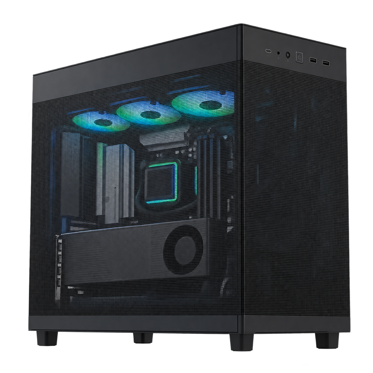 Developer AI INTEL — render illustrativo, vista laterale