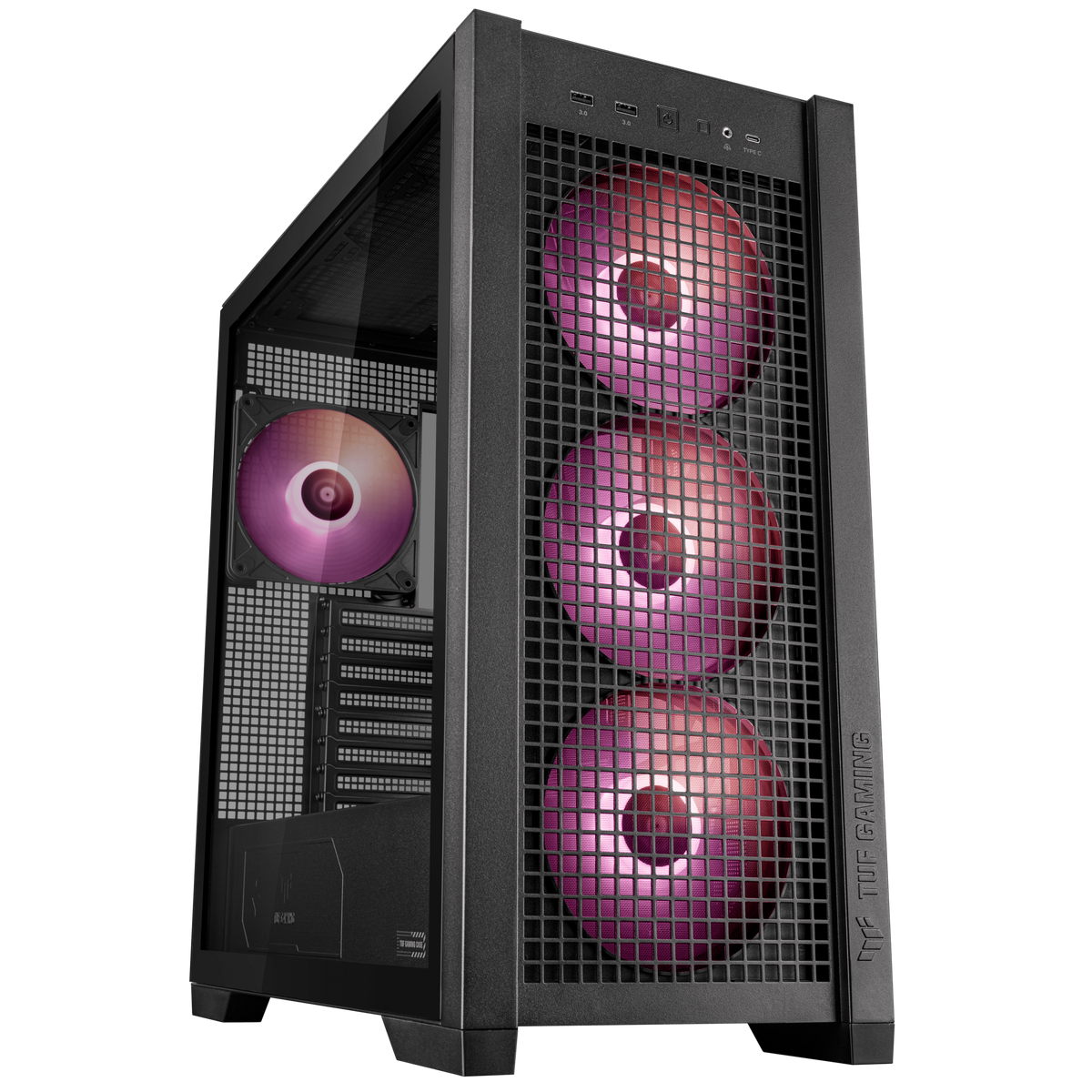 TUF Gaming GT302 TG ARGB Black — foto del case, non dell’assemblato finale