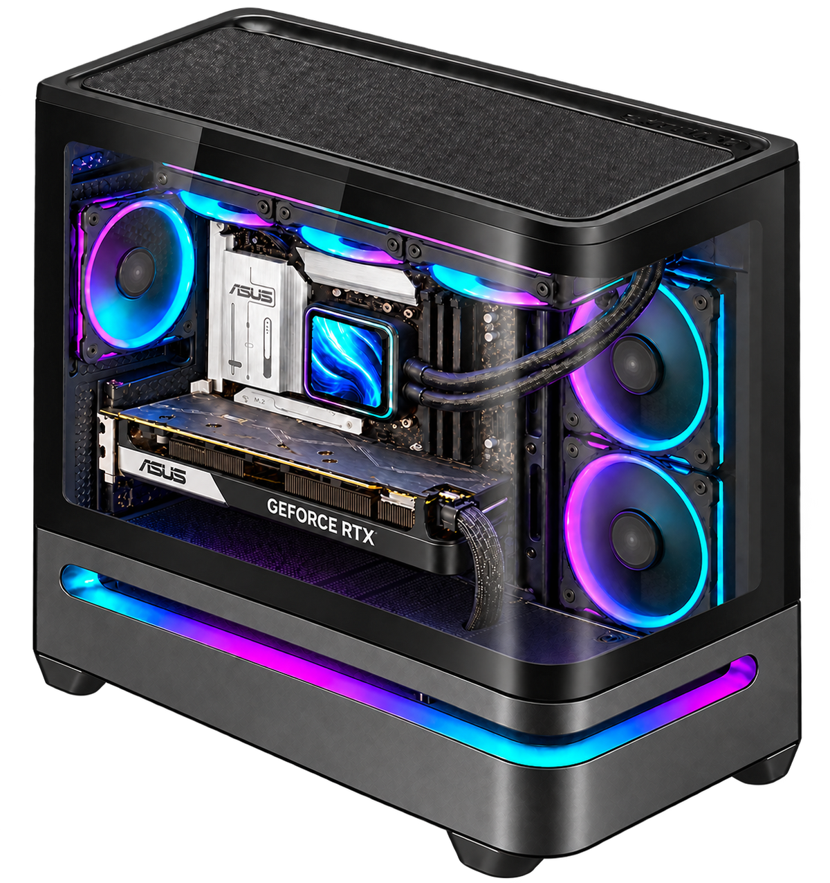 EXPLORER AI INTEL — render illustrativo, vista dall’alto