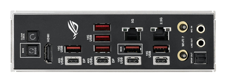 ASUS ROG CROSSHAIR X870E HERO BTF, AMD, Socket AM5, AMD Ryzen 7000 Series, AMD Ryzen 8000 Series, AMD Ryzen 9000 Series, DDR5-SDRAM, 256 GB, DIMM