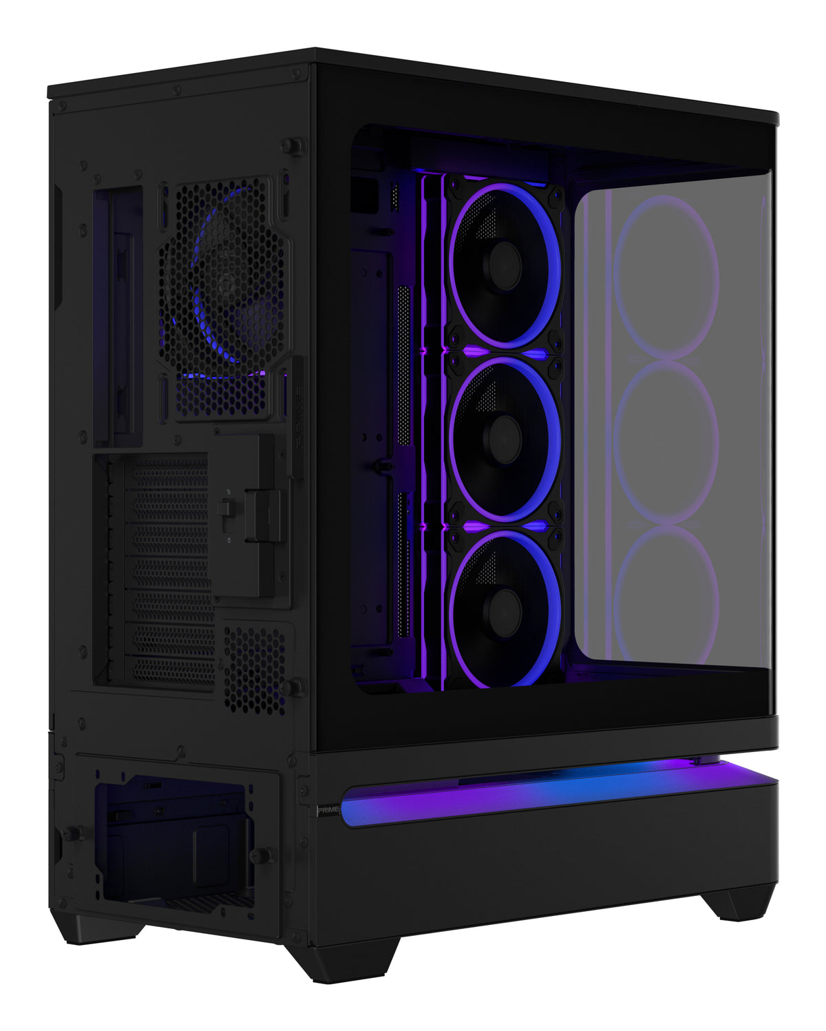 ASUS PRIME AP304 TG ARGB BLACK, PC, Nero, Mini-ITX, ATX, micro ATX, Multi, 17,5 cm, 42 cm