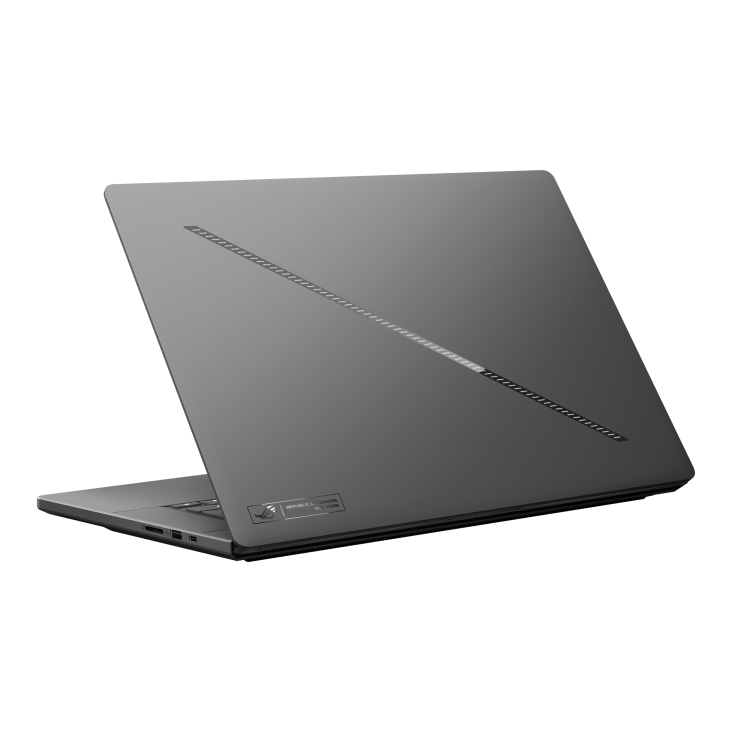ASUS ROG Zephyrus G16 Eclipse Grey, coperchio con Slash Lighting
