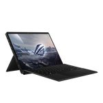 ROG Flow Z13 GZ302 di lato con tastiera magnetica, immagine ufficiale ASUS