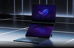 ROG Zephyrus Duo in modalità doppio schermo, immagine ufficiale ASUS