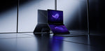 ASUS ROG Zephyrus Duo 2026 aperto con doppio schermo OLED, immagine ufficiale ASUS